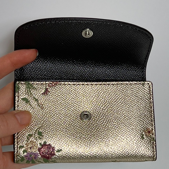 New COACH Key Pouch In Floral Print F39161 ID Card Case MSRP $125 - Picture 8 of 15